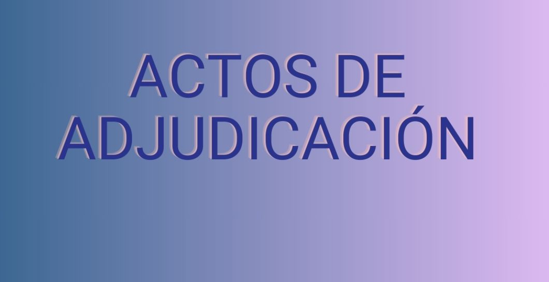 Actos de adjudicación 2026